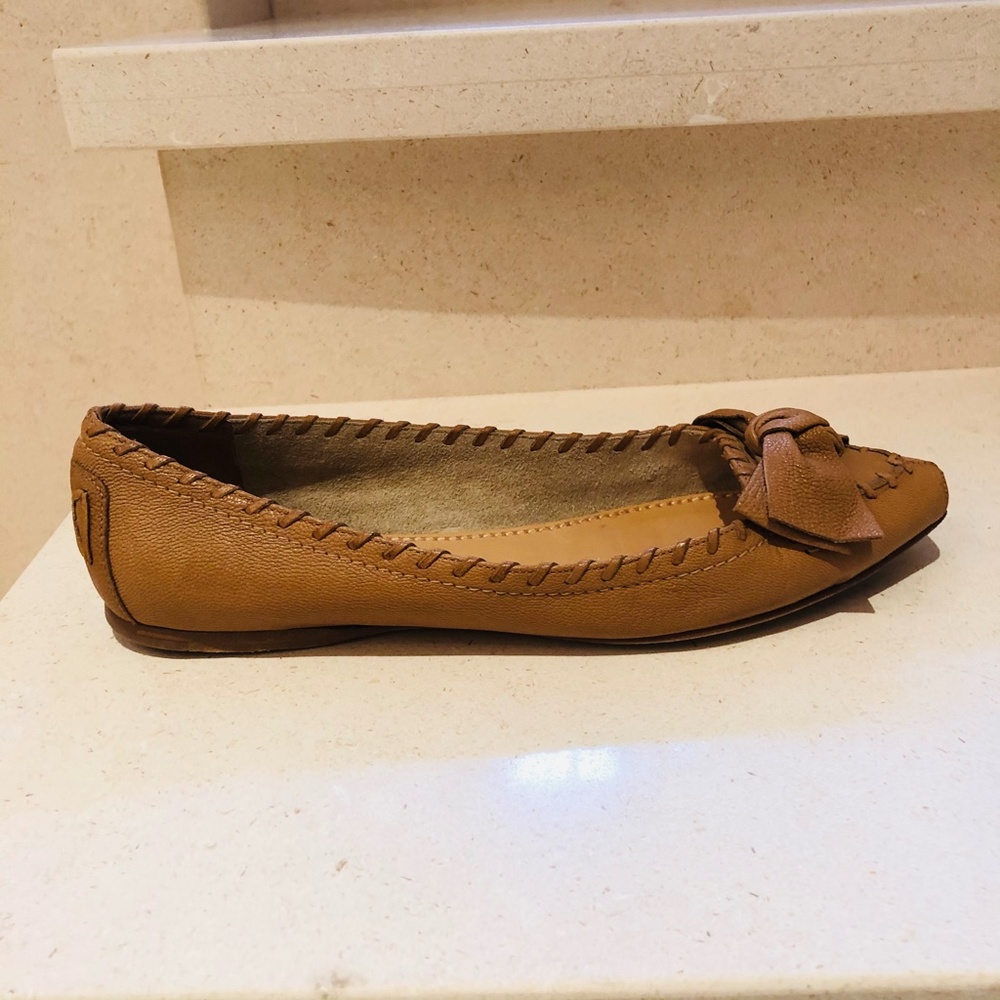 MIU MIU natural beige ballet flats with bow - Picture 7 of 8